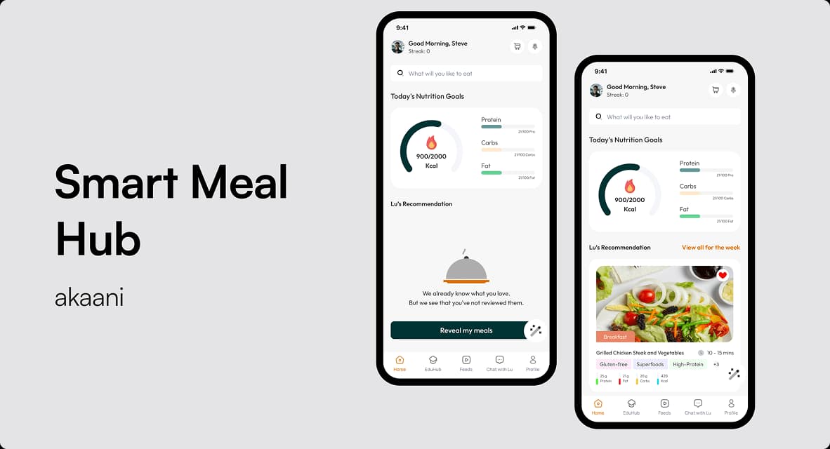 Smart meal planning hub illustration